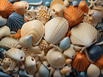 Seashell wall art