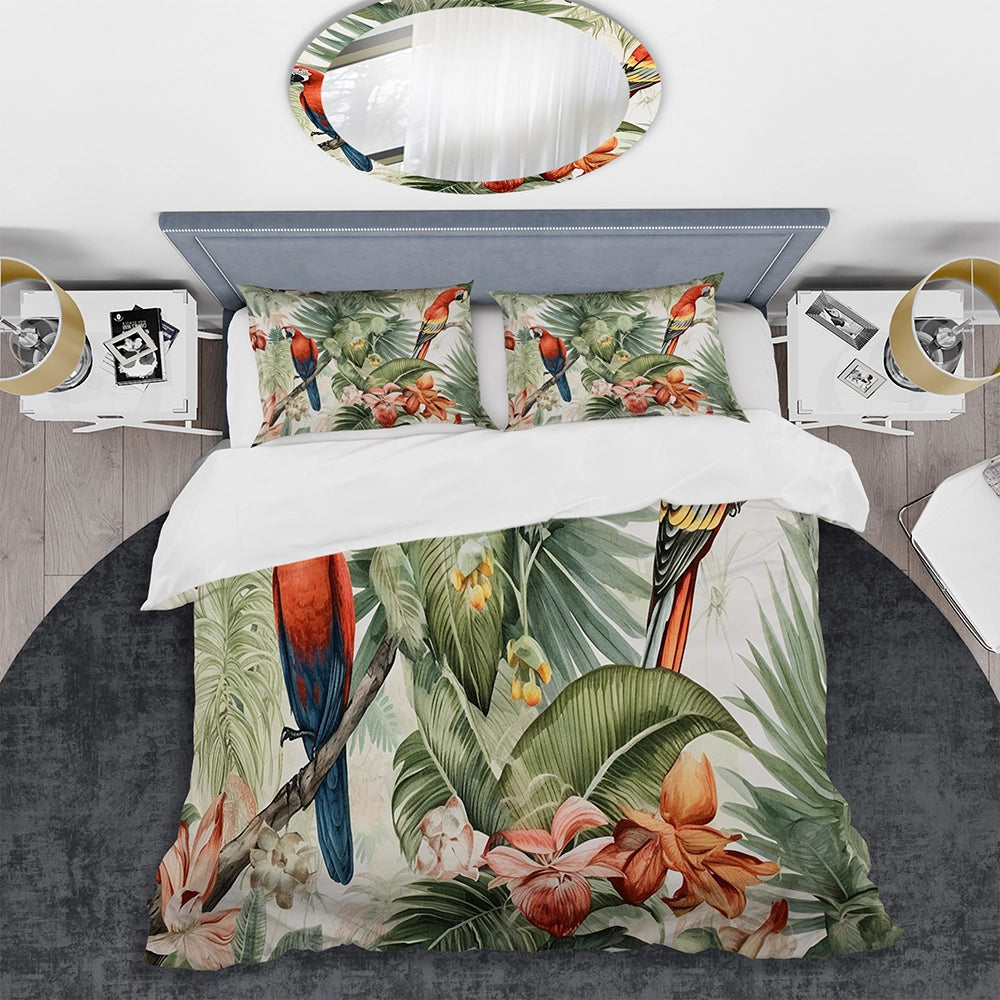 Parrot In Paradise I - Duvet Cover Set