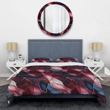 Radiant Glamour Deep Burgundy Marlbe - Duvet Cover Set