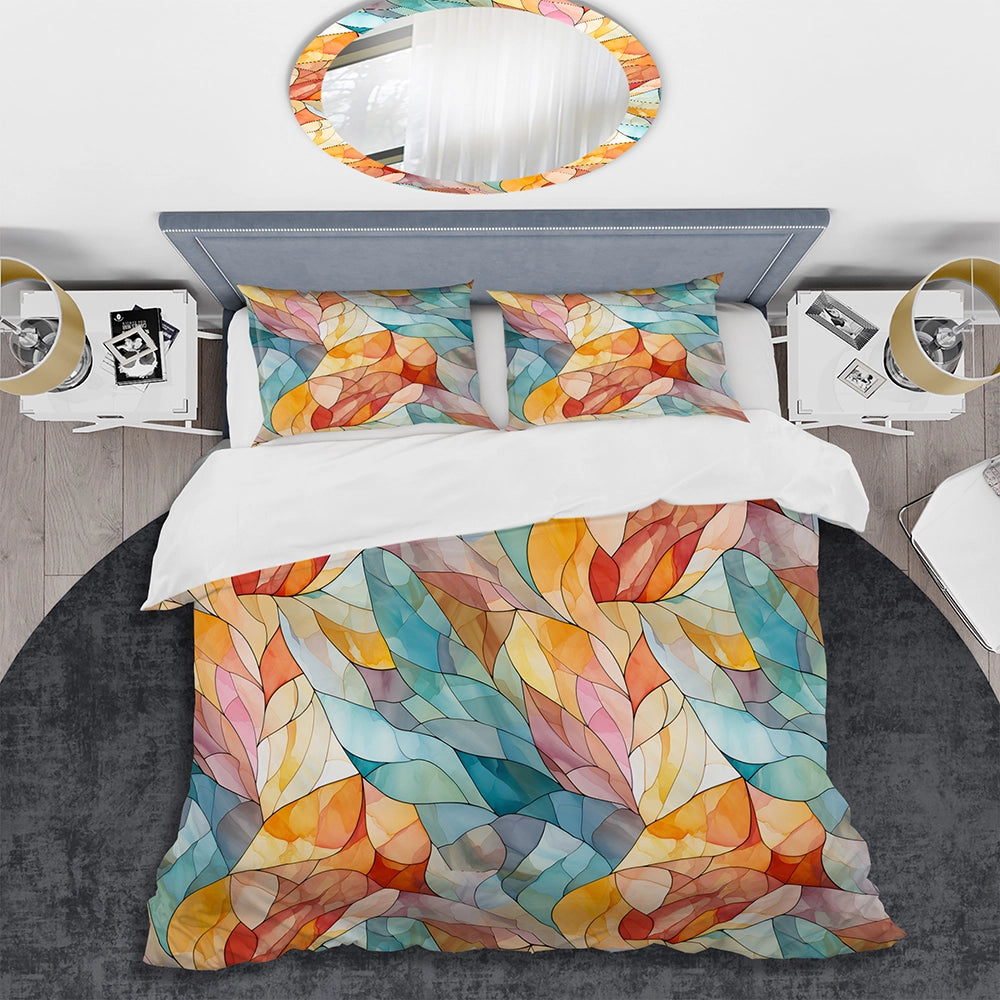 Watercolor Delight Marble Pattern - Duvet Cover Set
