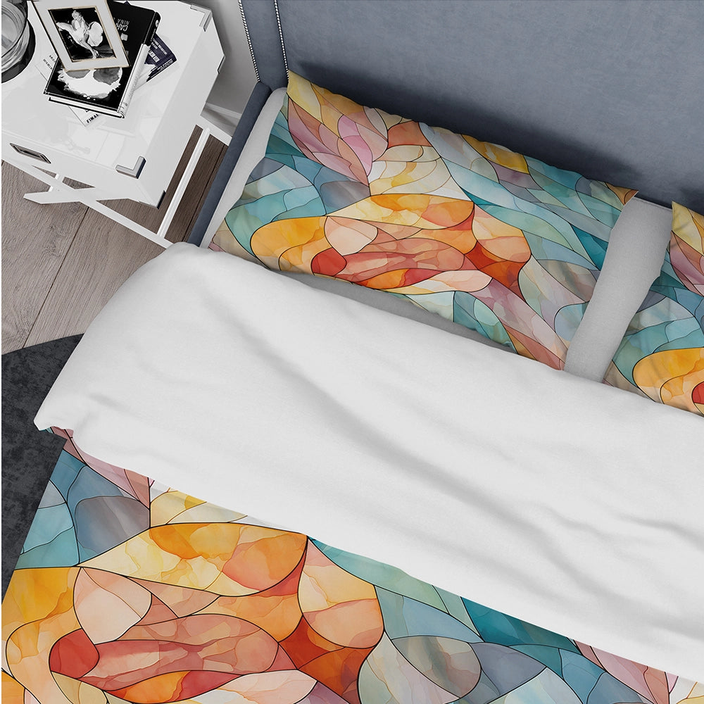 Watercolor Delight Marble Pattern - Duvet Cover Set