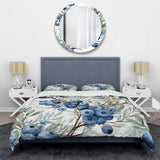 Winter Berry Blueberry Grove I - Duvet Cover Set