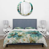 Teal Green Organic Growth - Duvet Cover Set