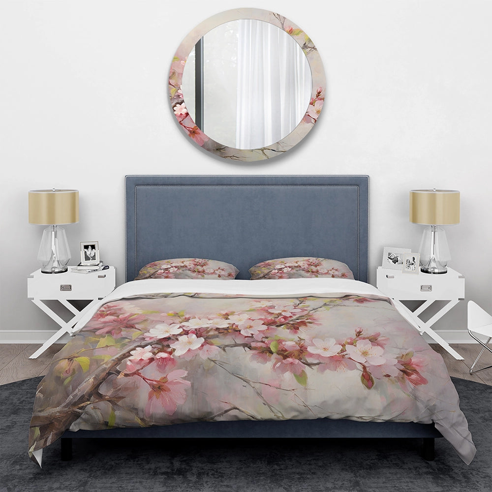 Apple Blossom Impressionist Spring - Duvet Cover Set