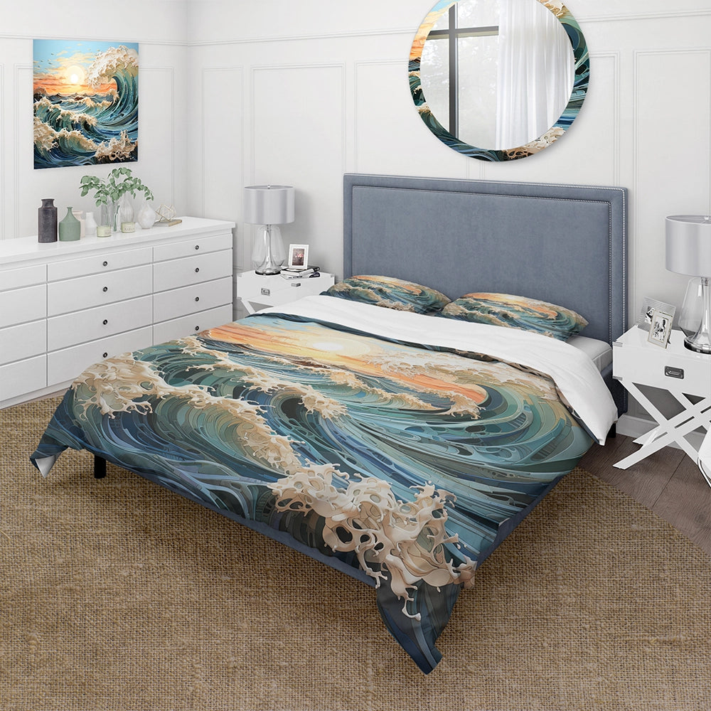 Kinetic Art Kinetic Waves II - Duvet Cover Set