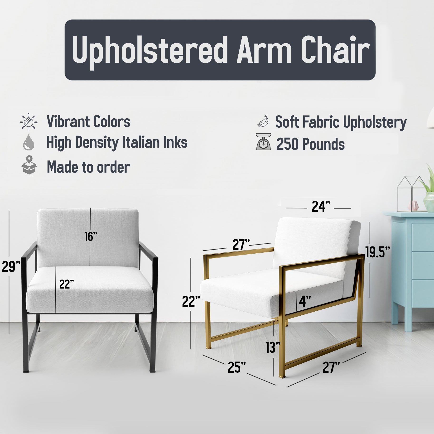 Enchanted Spills - Modern Arm Chair