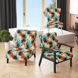 Artistic Expression Tell And Black - Glam Accent Slipper Chair