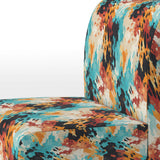 Artistic Expression Tell And Black - Glam Accent Slipper Chair