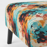 Artistic Expression Tell And Black - Glam Accent Slipper Chair