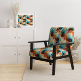 Artistic Expression Tell And Black - Glam Accent Slipper Chair