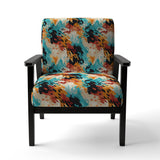 Artistic Expression Tell And Black - Glam Accent Slipper Chair