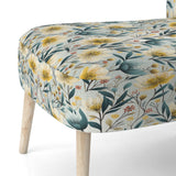 Ethereal Botanicals Peonies Pattern - Cottage Accent Slipper Chair