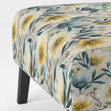 Ethereal Botanicals Peonies Pattern - Cottage Accent Slipper Chair