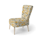 Cottage Yellow And Beige Garden Grace - Cottage Accent Side Chair