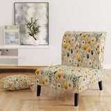 Cottage Yellow And Beige Garden Grace - Cottage Accent Side Chair