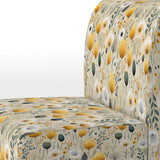Cottage Yellow And Beige Garden Grace - Cottage Accent Side Chair