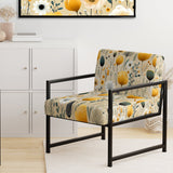 Cottage Yellow And Beige Garden Grace - Cottage Accent Side Chair