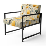 Cottage Yellow And Beige Garden Grace - Cottage Accent Side Chair