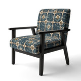Gold Victorian Ornate Floral Elegance - Upholstered Modern Accent Chairs