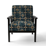 Gold Victorian Ornate Floral Elegance - Upholstered Modern Accent Chairs