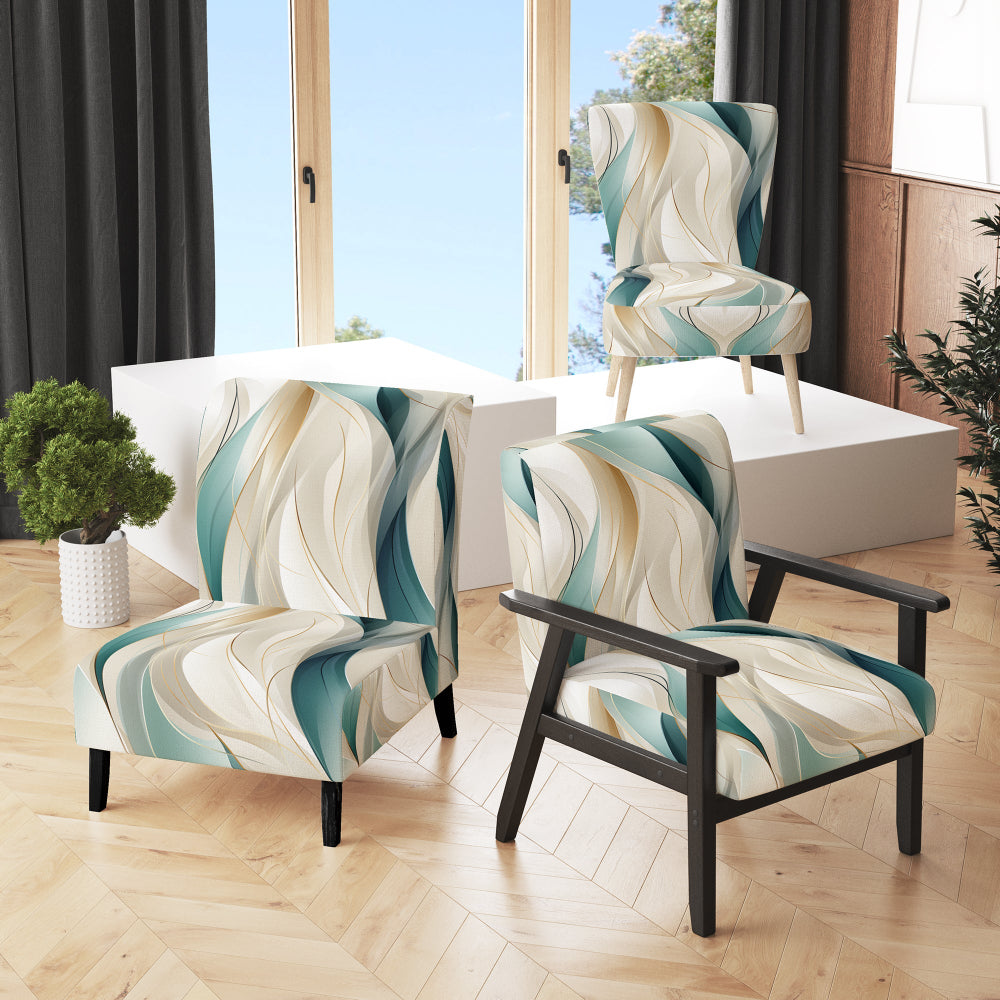 Subdued Elegance - Modern Accent Slipper Chair