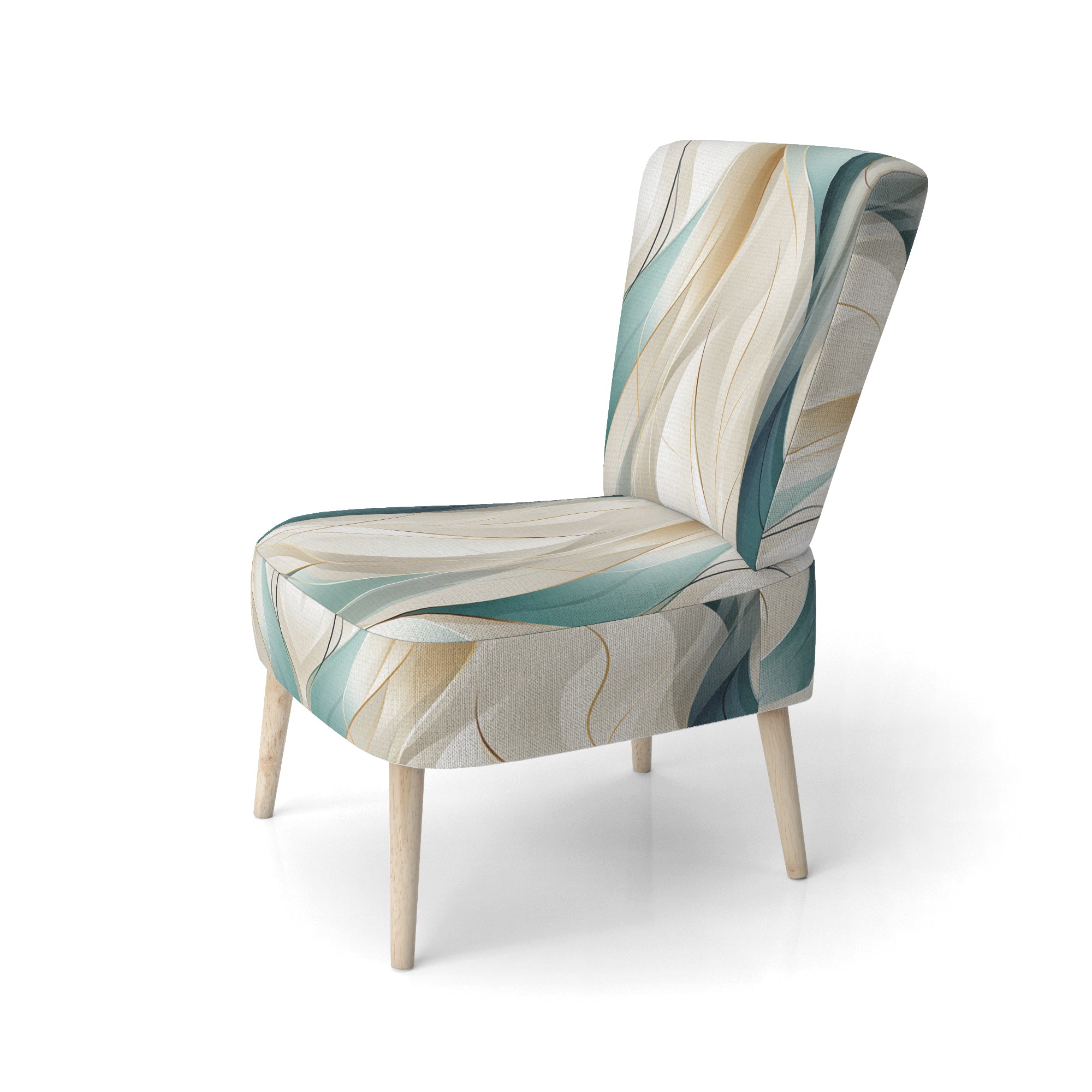 Subdued Elegance - Modern Accent Slipper Chair