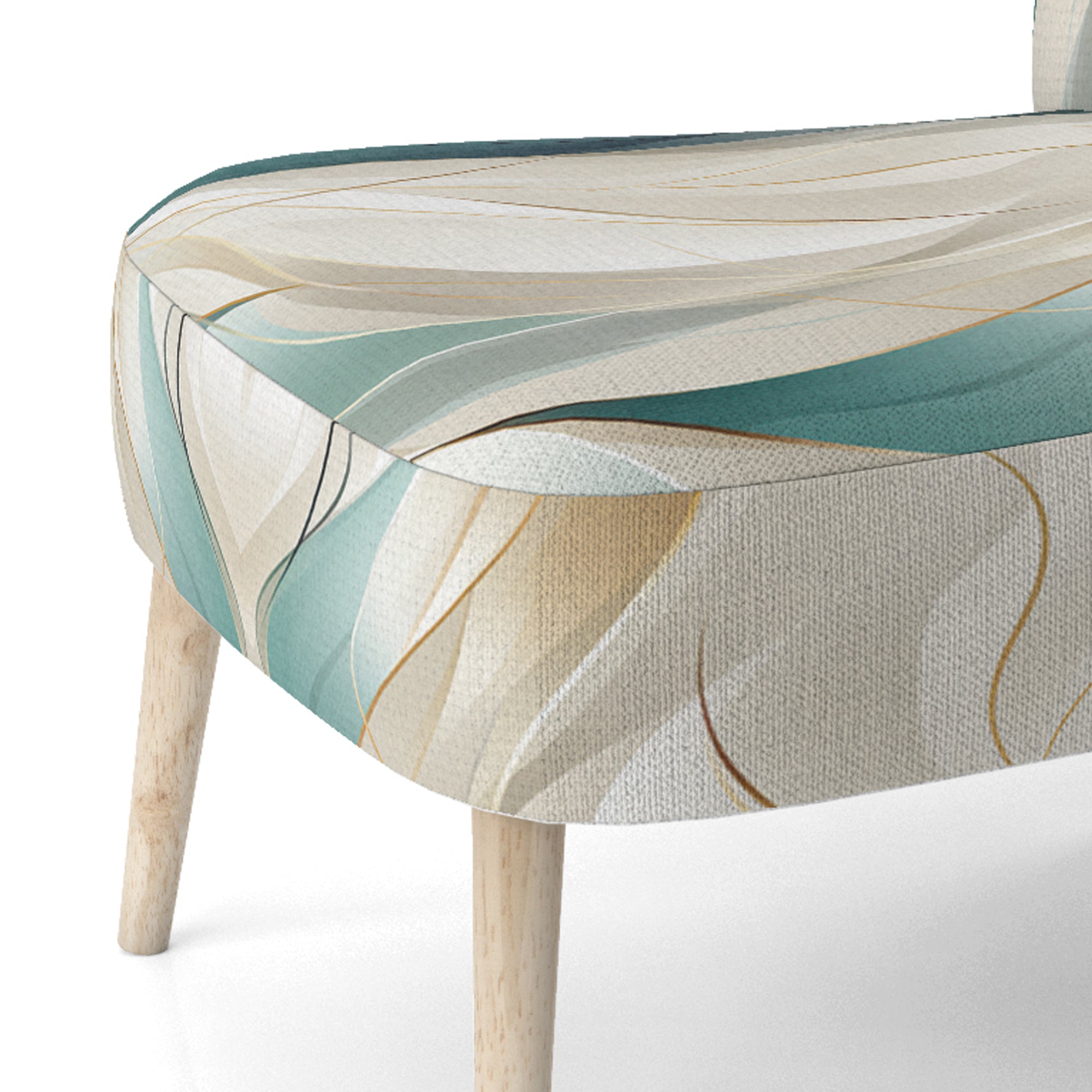 Subdued Elegance - Modern Accent Slipper Chair