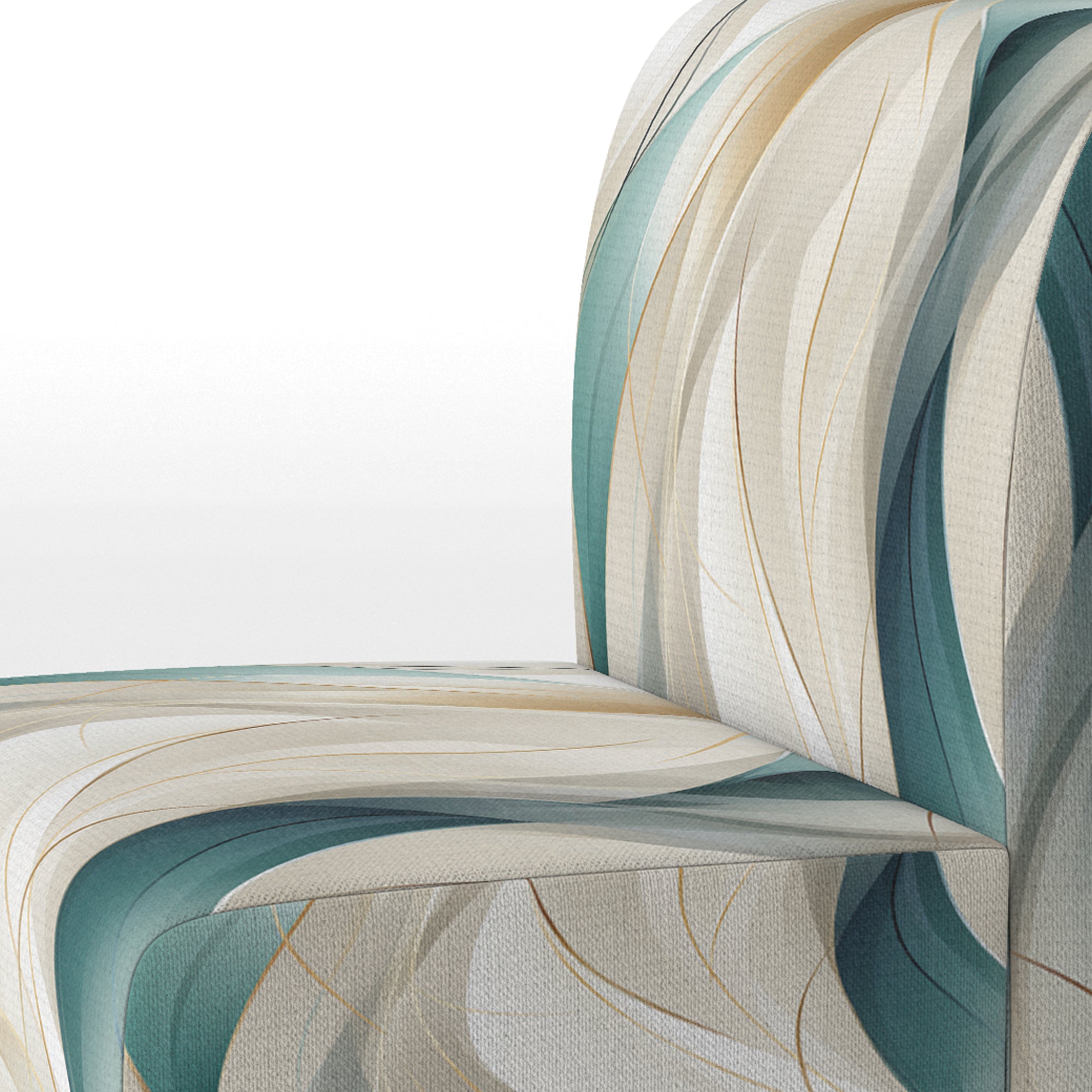 Subdued Elegance - Modern Accent Slipper Chair