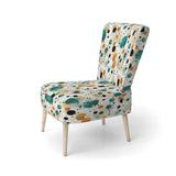 Industrial Fusion Polka Dots Pattern - Modern Arm Chair