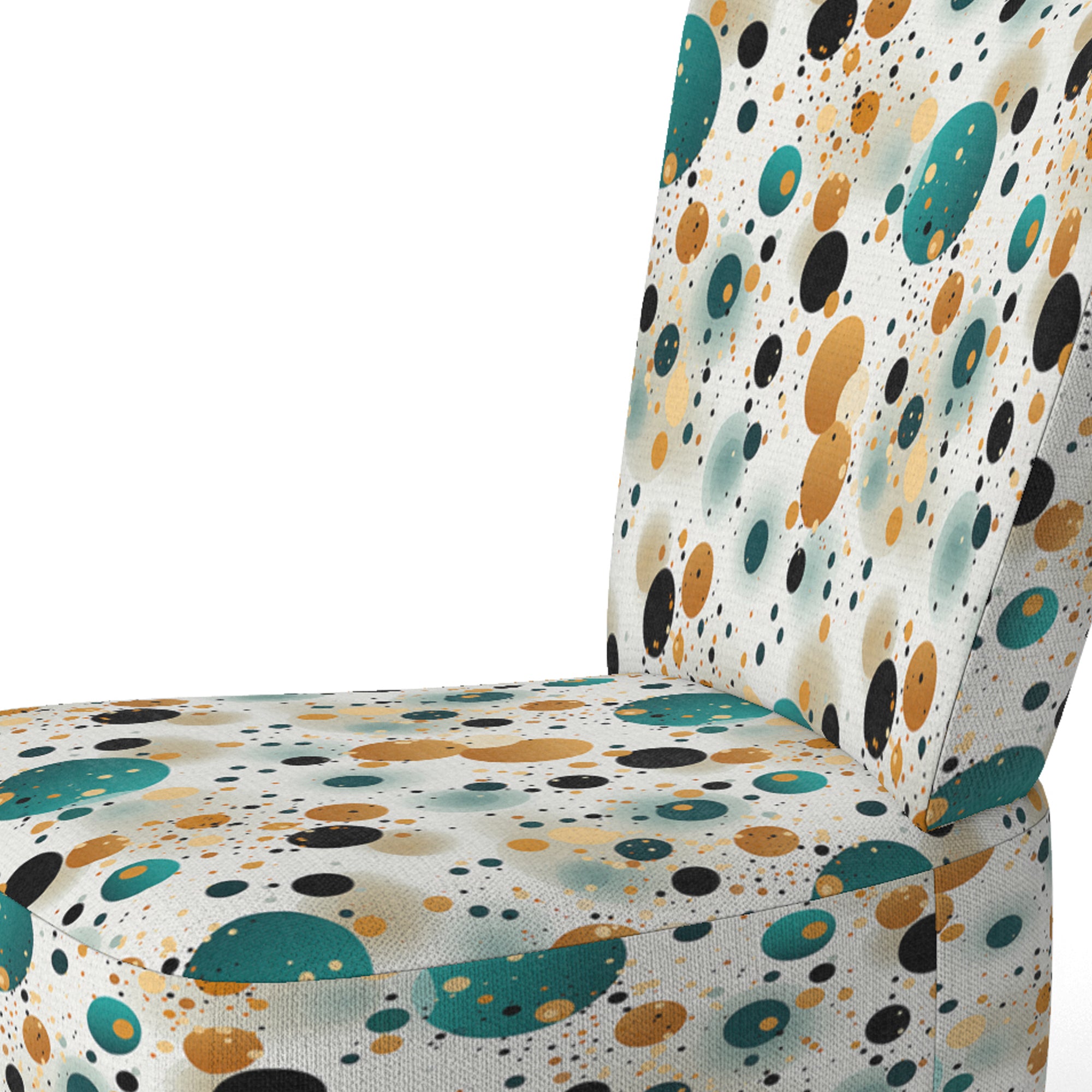 Industrial Fusion Polka Dots Pattern - Modern Arm Chair