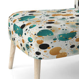 Industrial Fusion Polka Dots Pattern - Modern Arm Chair