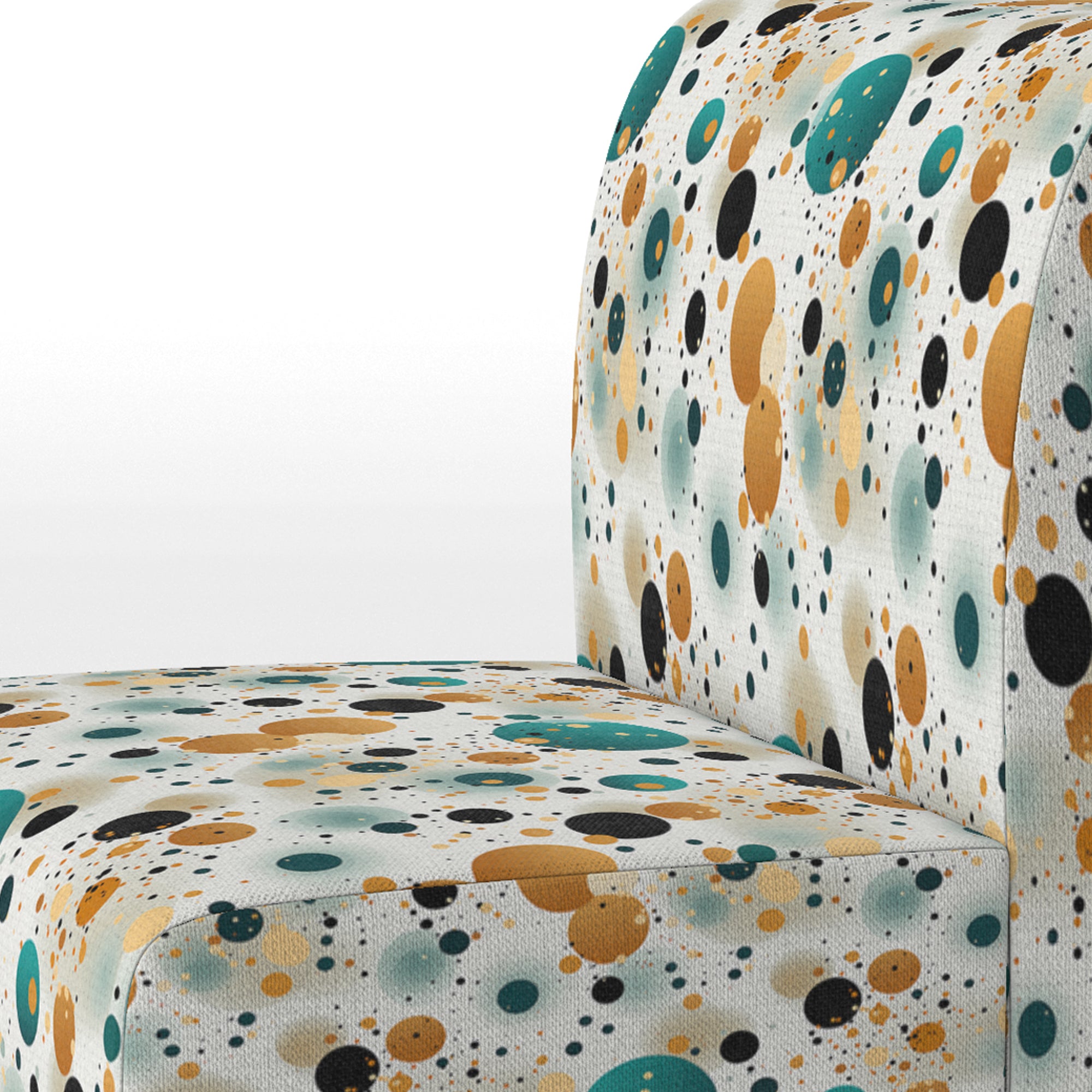 Industrial Fusion Polka Dots Pattern - Modern Arm Chair