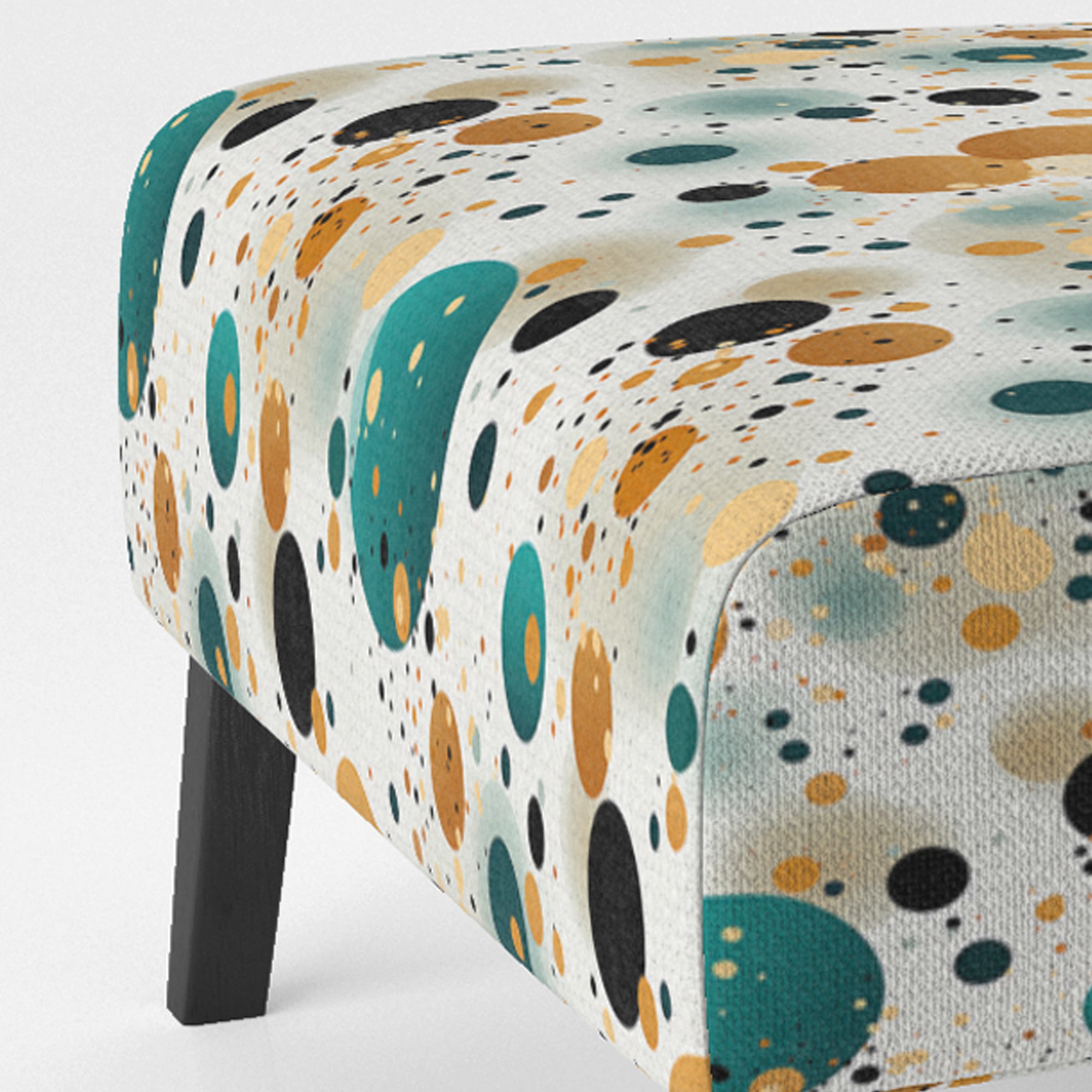 Industrial Fusion Polka Dots Pattern - Modern Arm Chair
