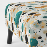 Industrial Fusion Polka Dots Pattern - Modern Arm Chair