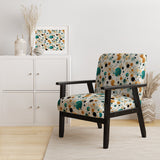 Industrial Fusion Polka Dots Pattern - Modern Arm Chair