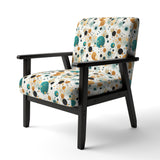 Industrial Fusion Polka Dots Pattern - Modern Arm Chair