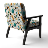 Industrial Fusion Polka Dots Pattern - Modern Arm Chair