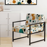 Industrial Fusion Polka Dots Pattern - Modern Arm Chair