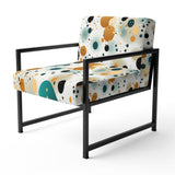Industrial Fusion Polka Dots Pattern - Modern Arm Chair
