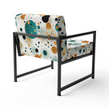 Industrial Fusion Polka Dots Pattern - Modern Arm Chair
