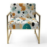 Industrial Fusion Polka Dots Pattern - Modern Arm Chair