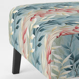 Natures Botanical Ferns Jungle Harmony - Bohemian Accent Slipper Chair