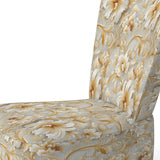 Royal Gold And White Floral Elegant Garden - Cottage Accent Slipper Chair