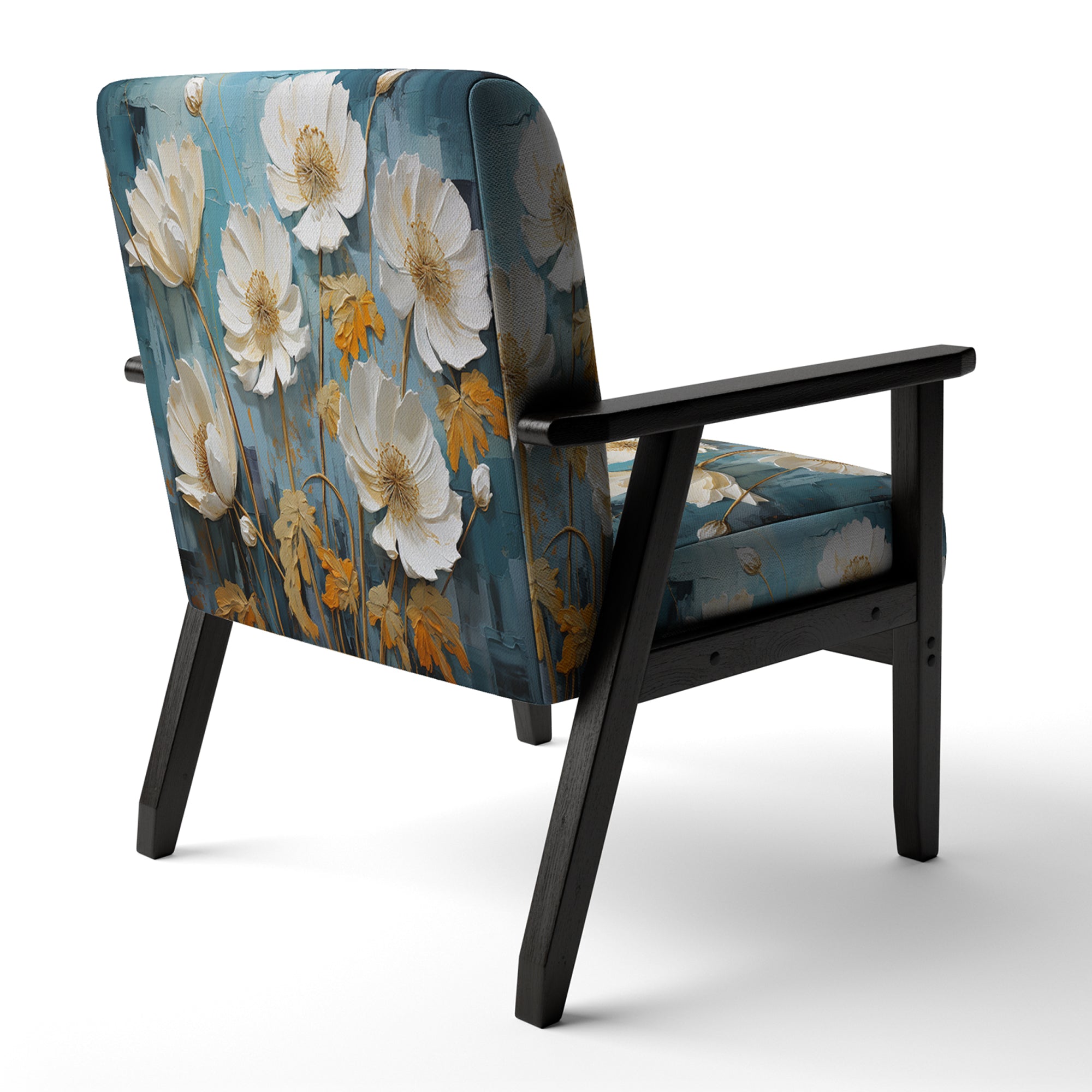 Green Dandelion Daydream - Upholstered Traditional Accent Chairs