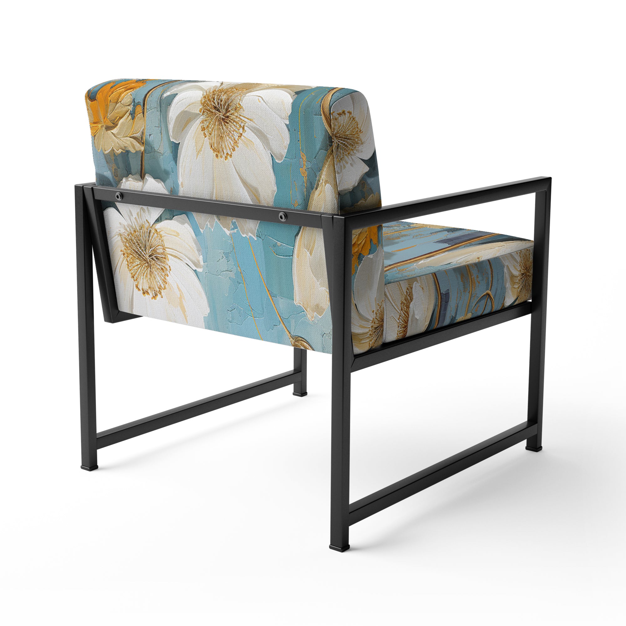 Green Dandelion Daydream - Upholstered Traditional Accent Chairs