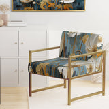 Green Dandelion Daydream - Upholstered Traditional Accent Chairs