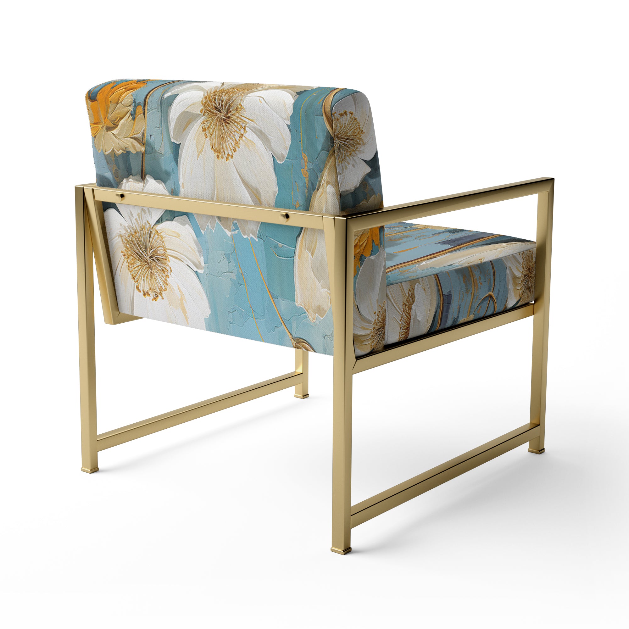 Green Dandelion Daydream - Upholstered Traditional Accent Chairs