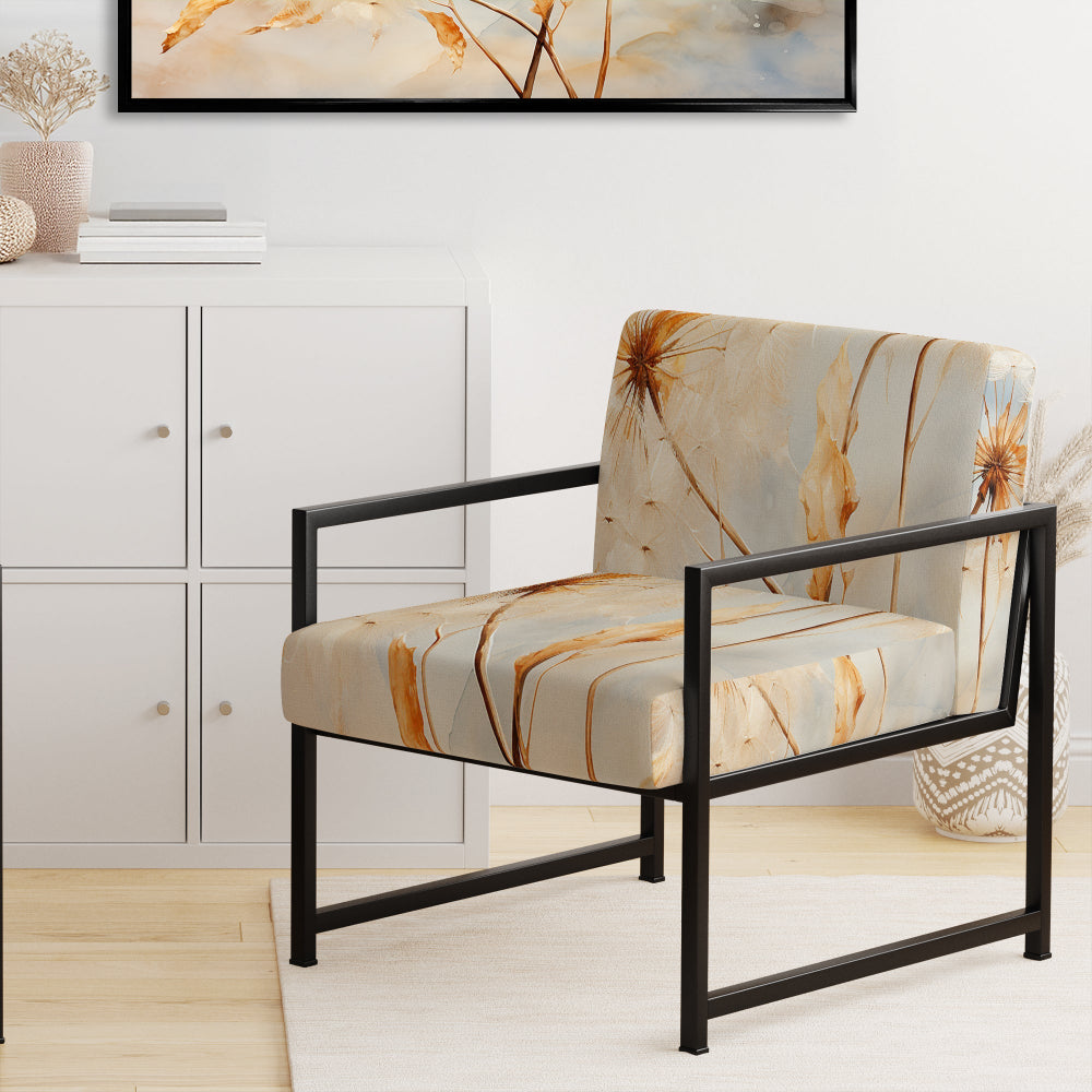 Dandelion Petal Purity - Traditional Arm Chair