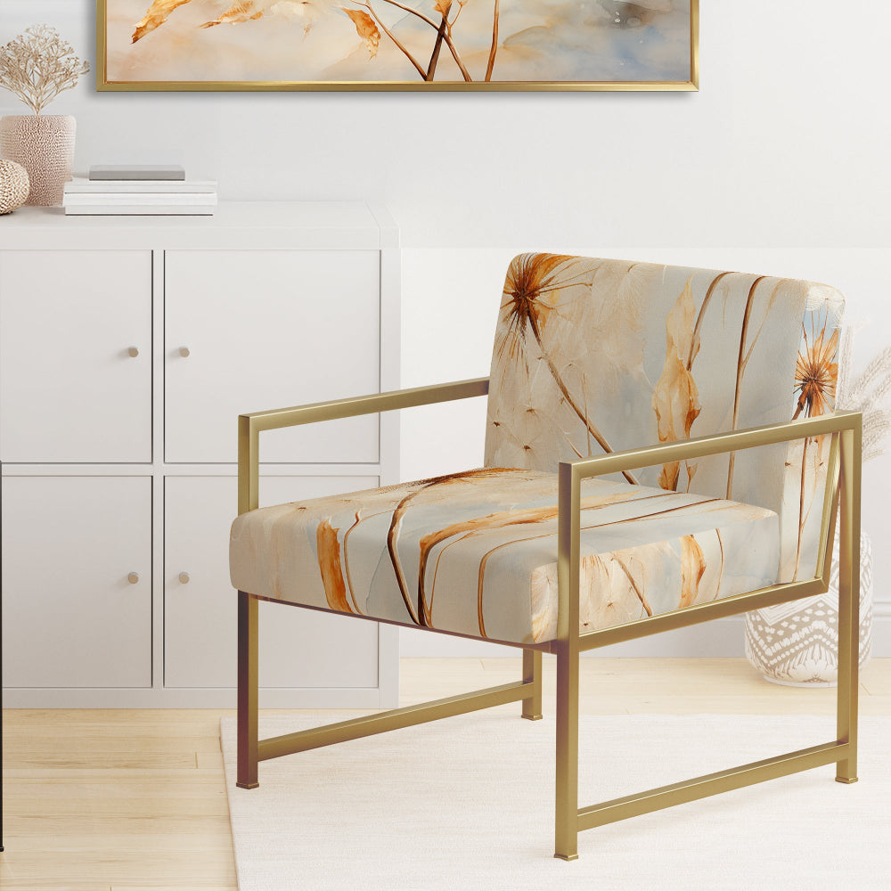 Dandelion Petal Purity - Traditional Arm Chair