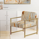 Dandelion Petal Purity - Traditional Arm Chair